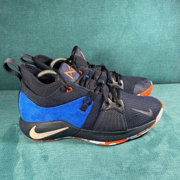 Size 8 - Men’s Nike Paul George 2 Black/blue shoes - Picture 3 of 9